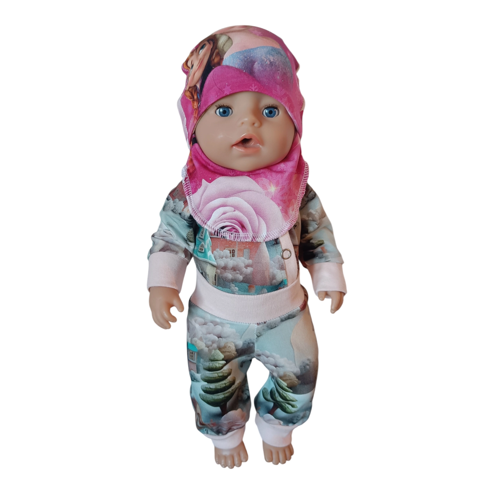 Müts-sall nukule tüdrukud lilledega (nukuriided)