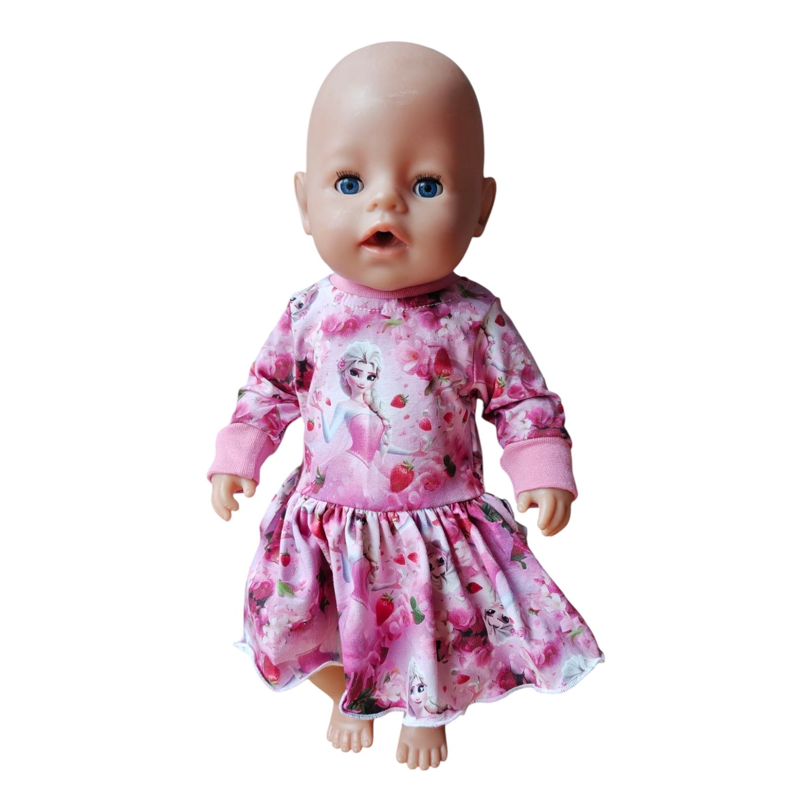 Kleit nukule tüdruk lilledega (nukuriided)