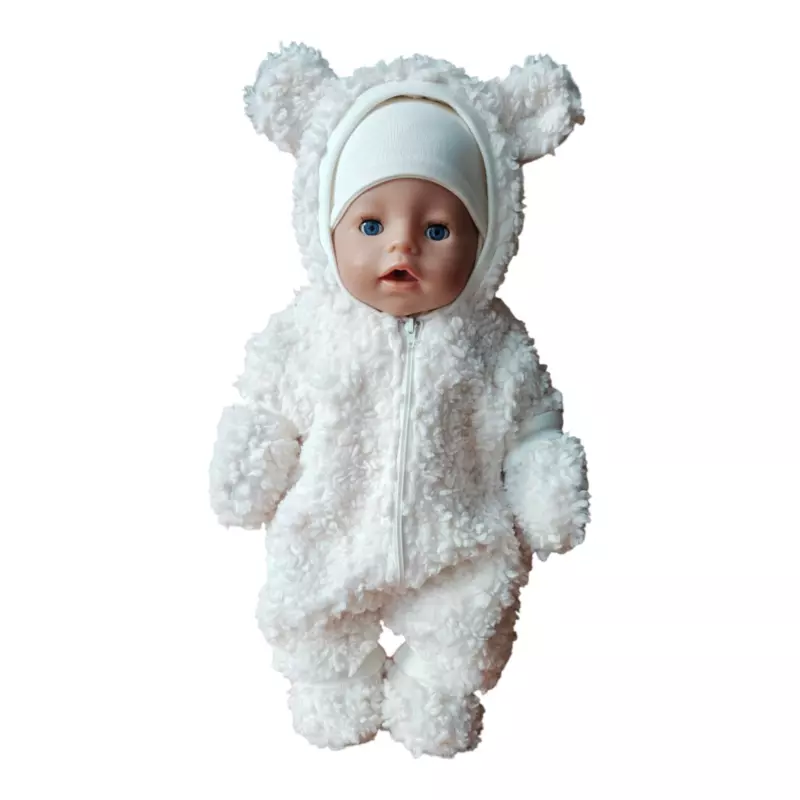 Kombekas, müts-sall, kindad ja papud nukule mõmmik (nukuriided)