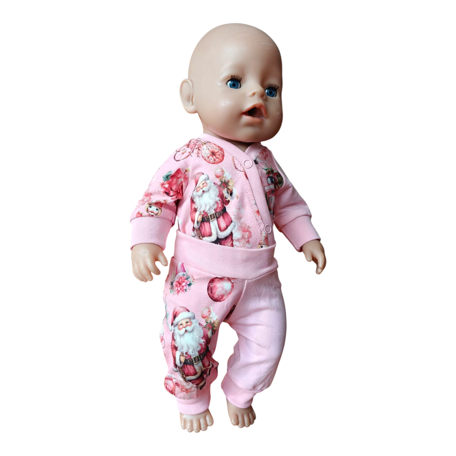 Komplekt ja müts nukule jõuluvana tumesinisel (nukuriided) - Image 3