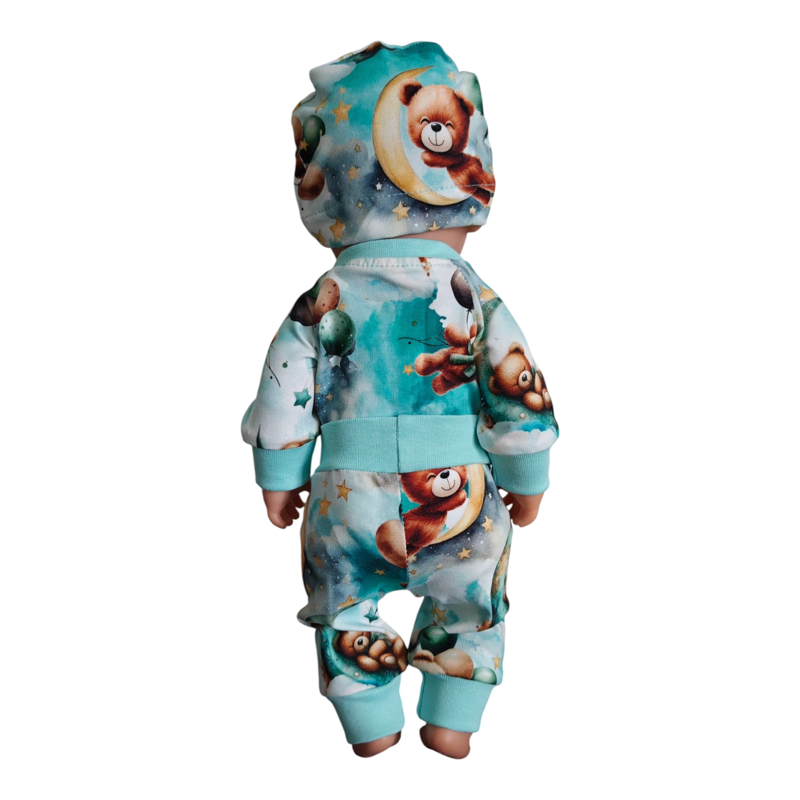 Komplekt ja müts nukuleõhupallidega mõmmi (nukuriided) - Image 3