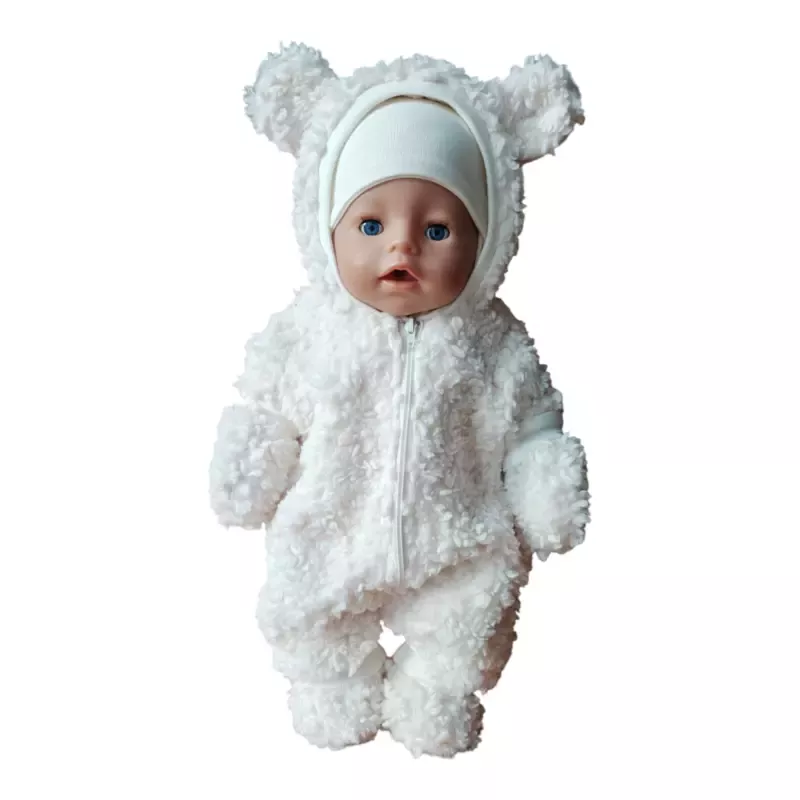 Kombekas, müts-sall, kindad ja papud nukule mõmmik (nukuriided)